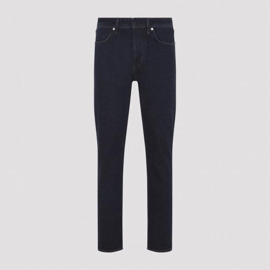  스톤 아일랜드 스트레이트 팬츠 블루 린스 팬츠