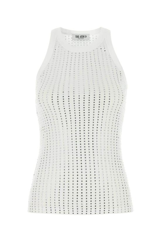  디 아티코 민소매 티셔츠 아티코 탱크탑 화이트