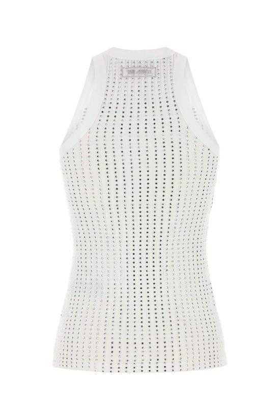  디 아티코 민소매 티셔츠 아티코 탱크탑 화이트 - THE ATTICO