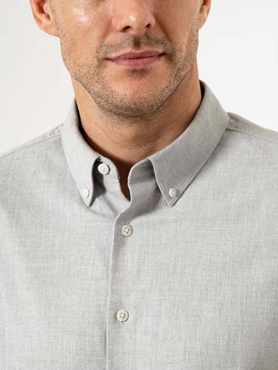  O.N.S 긴팔 셔츠 풀턴 플란넬 트윌  라이트 그레이 헤더 - OTHER BRANDS