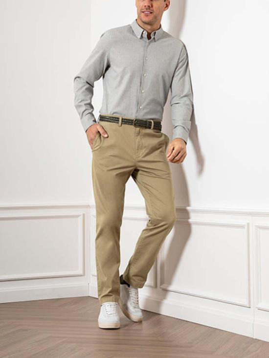  O.N.S 긴팔 셔츠 풀턴 플란넬 트윌  라이트 그레이 헤더 - OTHER BRANDS