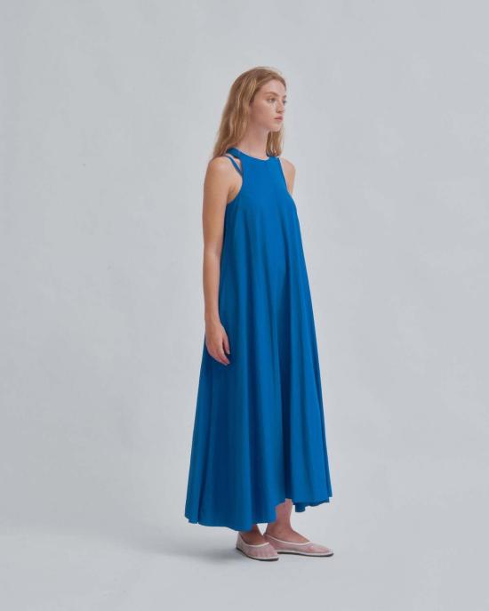  사야카 다비스 뉴욕 롱 원피스 사야카 데이비스 뉴욕 더블 스트랩 드레스 세룰리안 - SAYAKA DAVIS NEW YORK