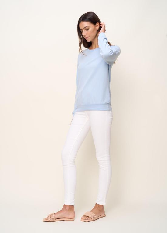  더 스탠다드 스티치 스웨터 스탠다드 스티치 래글런 스웨트셔츠 스카이 블루 - THE STANDARD STITCH