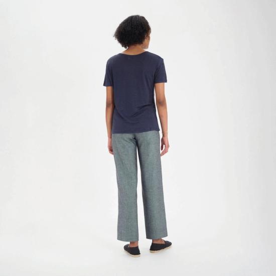  이네스 드 라 프레상쥬 반팔 티셔츠 Ines De La Fressange 써니 티셔츠 - INES DE LA FRESSANGE