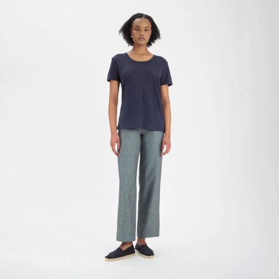  이네스 드 라 프레상쥬 반팔 티셔츠 Ines De La Fressange 써니 티셔츠 - INES DE LA FRESSANGE