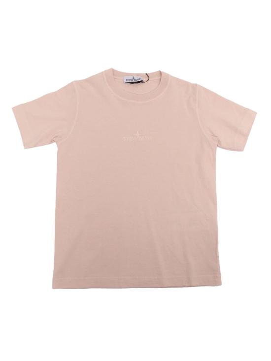  [키즈] 스톤 아일랜드 탑 키즈  티셔츠 핑크색