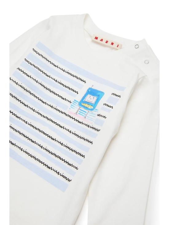  [키즈] 마르니 트레이닝 상의 키즈  티셔츠 화이트 - MARNI