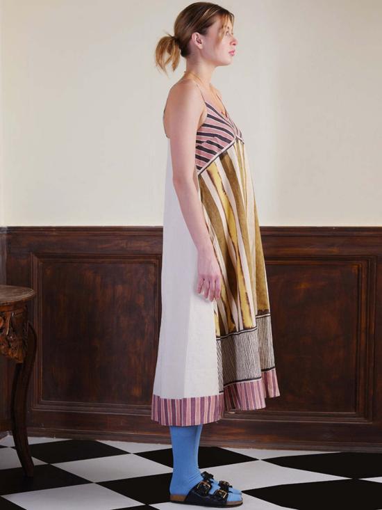  이키비 롱 원피스 로스트 인 더 메도우 드레스 멀티 컬러 - IKKIVI