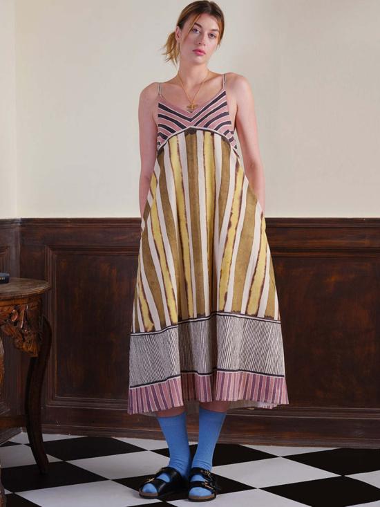  이키비 롱 원피스 로스트 인 더 메도우 드레스 멀티 컬러