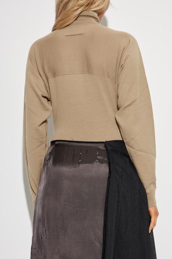  MM6 메종마르지엘라 터틀넥 Mm6 메종 마르지엘라  보디수트 베이지 - MM6 MAISON MARGIELA