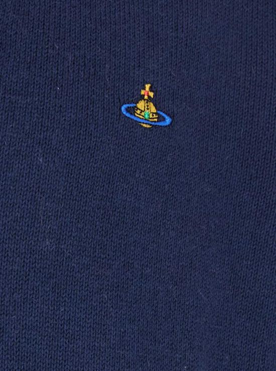  비비안웨스트우드 가디건 비비안 웨스트우드 브이넥  블루 - VIVIENNE WESTWOOD