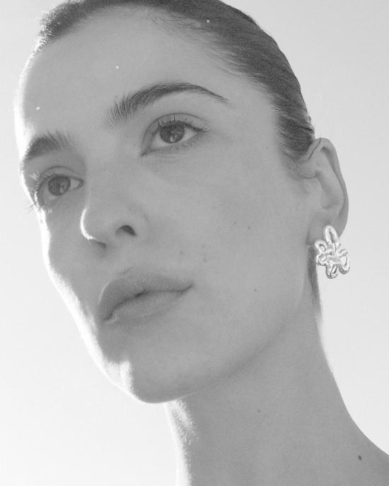  줄리 테브노 이어링 사이키델리아 스몰 실버 귀걸이 - JULIE THEVENOT