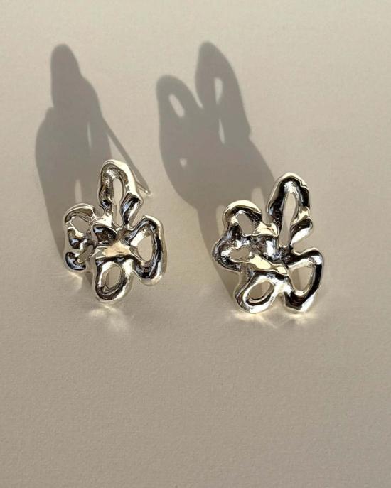  줄리 테브노 이어링 사이키델리아 스몰 실버 귀걸이