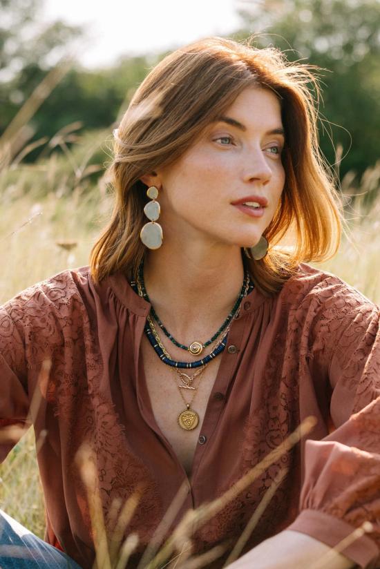  누데이 컬렉션 목걸이/팬던트 눈데이 컬렉션 주조 달팽이 마노 목걸이 - NOONDAY COLLECTION