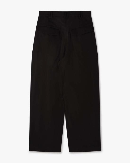  세이지 네이션 스트레이트 팬츠 와이드 테일러드 팬츠 블랙 - SAGE NATION