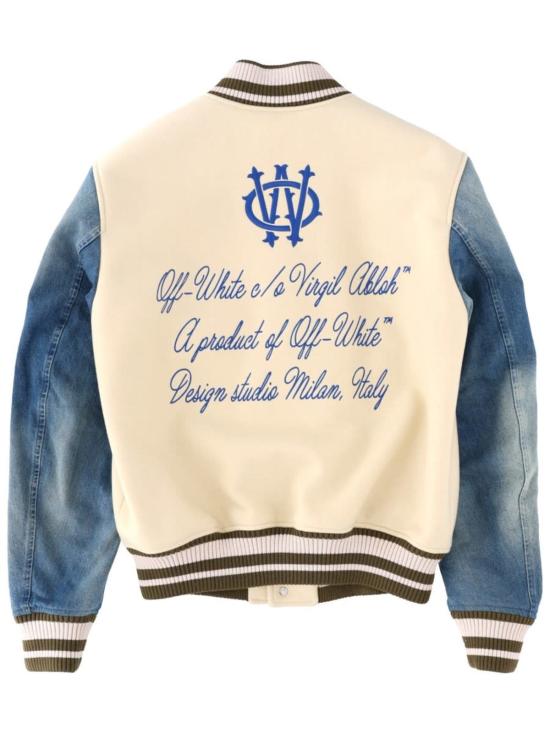  오프화이트 데님 자켓 고딕 울 데님 재킷 멀티컬러 - OFF WHITE