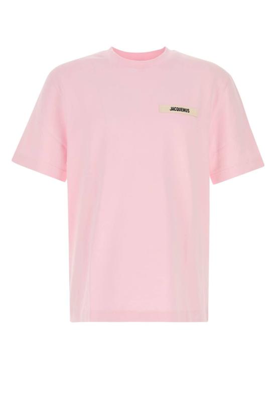  자크뮈스 탑 Jacquemus Le Tshirt Gros Grain T 셔츠 Pink2