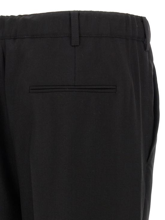  마르니 스트레이트 팬츠 트로피컬 울  블랙 - MARNI