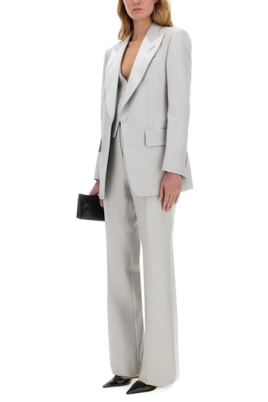  톰포드 수트 자켓 톰 포드 러스터러스 바라테아 싱글 브레스티드 턱시도 재킷 그레이 - TOMFORD