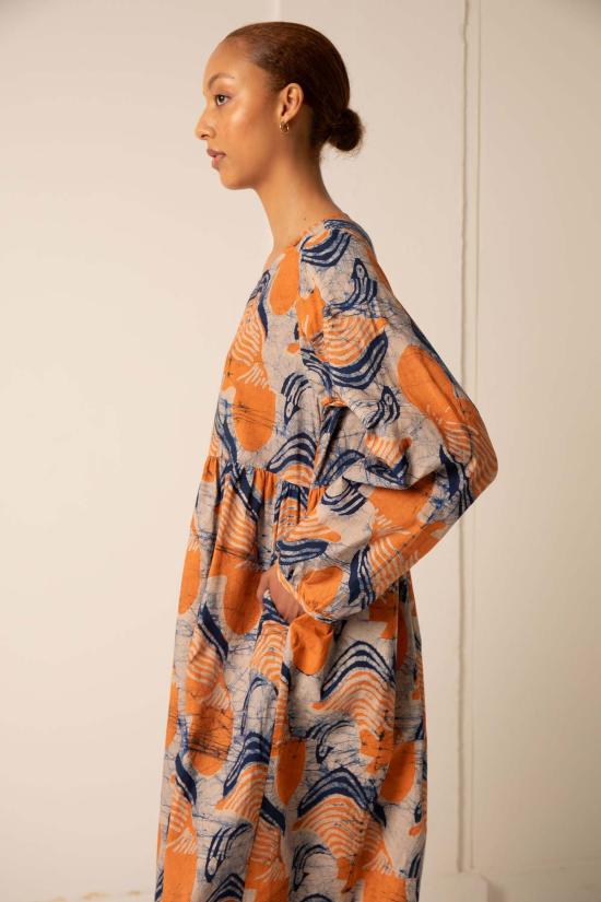  오세이 두로 롱 원피스 Osei Duro Mariam 드레스 베르가못 - OSEI DURO