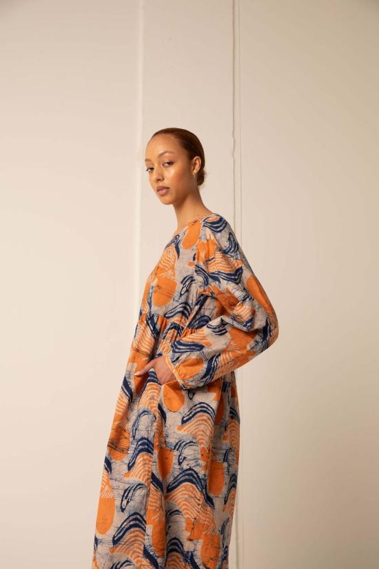  오세이 두로 롱 원피스 Osei Duro Mariam 드레스 베르가못 - OSEI DURO