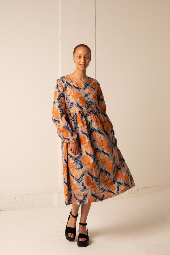  오세이 두로 롱 원피스 Osei Duro Mariam 드레스 베르가못 - OSEI DURO