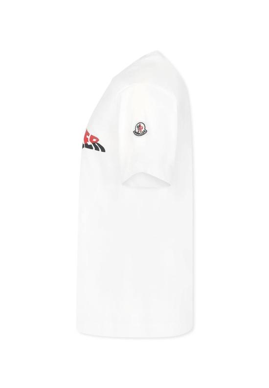  [키즈] 몽클레어 트레이닝 상의 아동용 티셔츠 화이트 - MONCLER