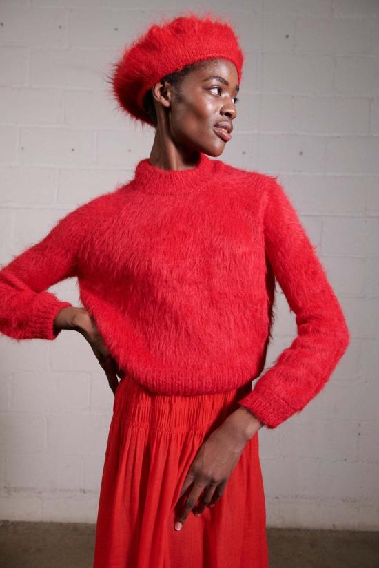  마리아 스탠리 모자 브러시드 피퀼로 베레모 하리사 - MARIA STANLEY