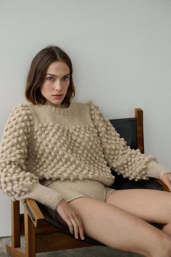  일레븐 식스 라운지 웨어 틸리 쇼트 팬츠 페일 카멜 - ELEVEN SIX