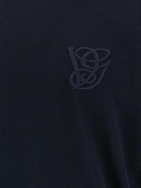  발렌티노 가라바니 스웨터 Valentino Garavani 로고 자수  블루 - VALENTINO GARAVANI