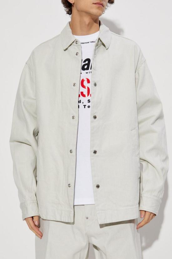  디스퀘어드2 자켓 Dsquared2 Icon New Generation 오버셔츠 재킷 오프 화이트 - DSQUARED2