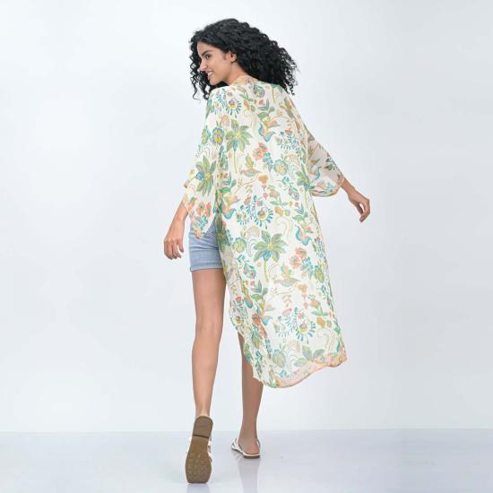  비스마야 자켓 차밍 플로럴 기모노 베이지 - VISMAYA