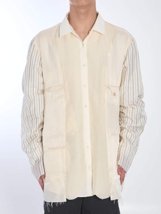  마르지엘라 자켓 메종  모헤어 블렌드 재킷 화이트 - MAISON MARGIELA