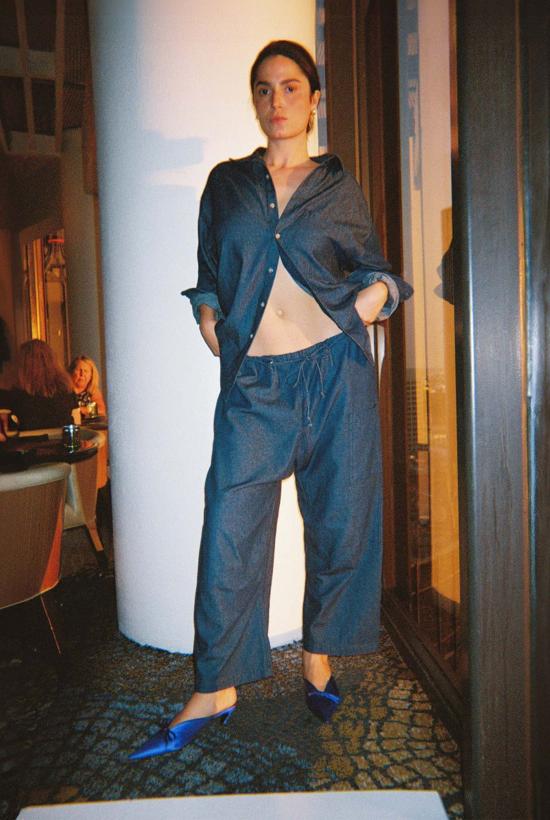  질 로드리게즈 데님 셔츠 길 로드리게스 빅 데님 버튼업 셔츠 - GIL RODRIGUEZ