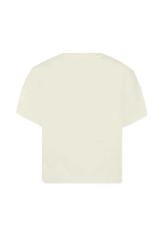  [키즈] 랑방 트레이닝 상의 키즈 아이보리 티셔츠 (레오파드 프린트) - LANVIN