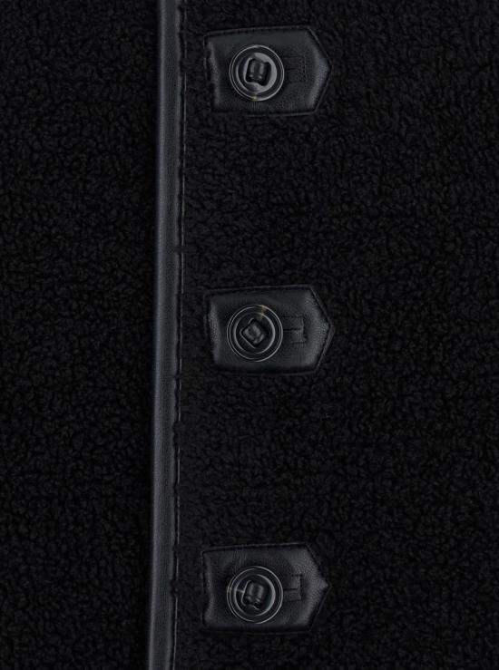  로우클래식 코트 양면 착용 가능한 클래식 로우컷 재킷 (인조 모피, 블랙) - LOW CLASSIC