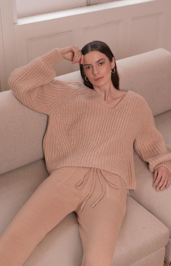  ELEVEN SIX 스트레이트 팬츠 일레븐 식스 니트 리디아 트랙 팬츠 페일 카멜