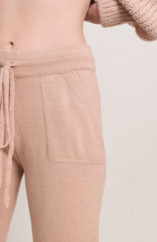  ELEVEN SIX 스트레이트 팬츠 일레븐 식스 니트 리디아 트랙 팬츠 페일 카멜 - OTHER BRANDS