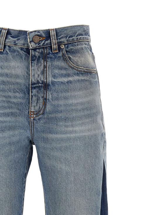  끌로에 데님 팬츠 패치워크 진 블루 - CHLOE