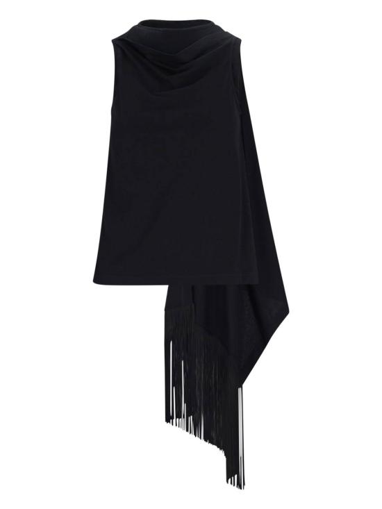  MM6 메종마르지엘라 민소매 티셔츠 Mm6 메종 마르지엘라 드레이프 탱크탑 블랙