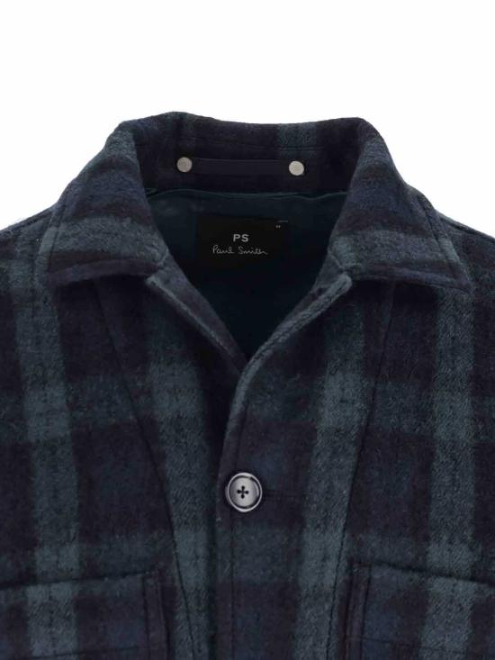  폴 스미스 자켓 울 셔츠 재킷 그린 - PAUL SMITH