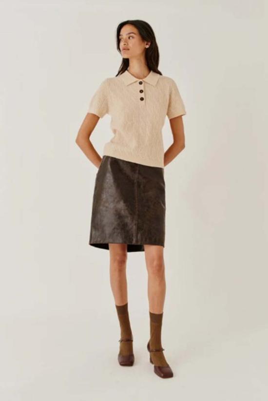  더 가먼트 스웨터 가먼트 코모 케이블 미니 폴로 - THE GARMENT