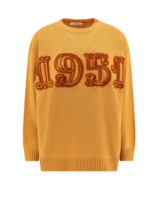  막스마라 반팔 티셔츠 피도 울 블렌드 티셔츠 옐로우