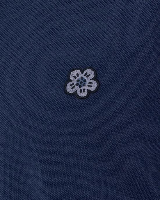  겐조 폴로 티셔츠 보케 플라워 폴로 셔츠 블루 - KENZO