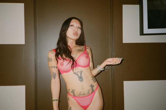  Yasmine Eslami 브라 야스민 에슬라미 잔느 메쉬 언더와이어  인디언 핑크 - OTHER BRANDS