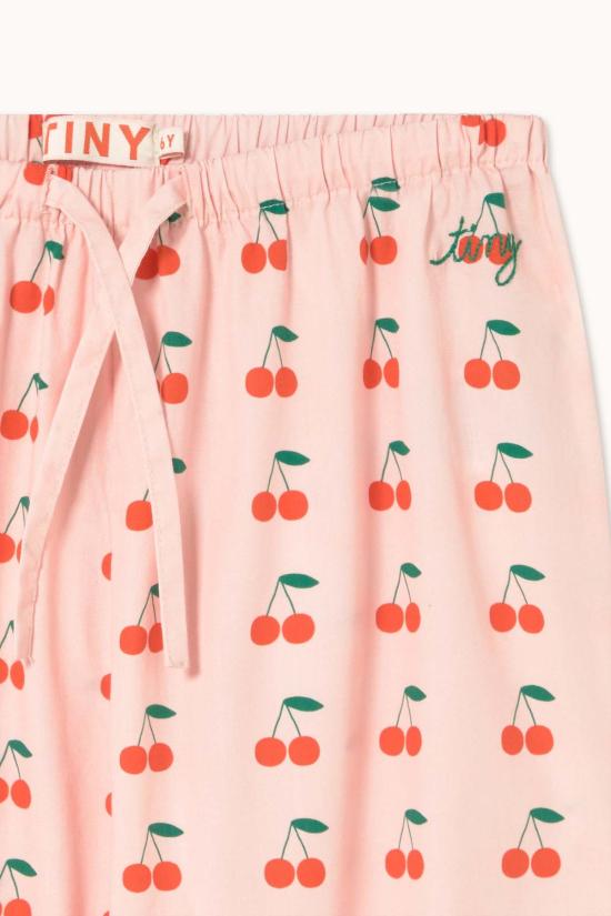  [키즈] 타이니코튼 트레이닝/조거 팬츠 즈 체리 무늬 파스텔 핑크 키즈 - TINYCOTTONS