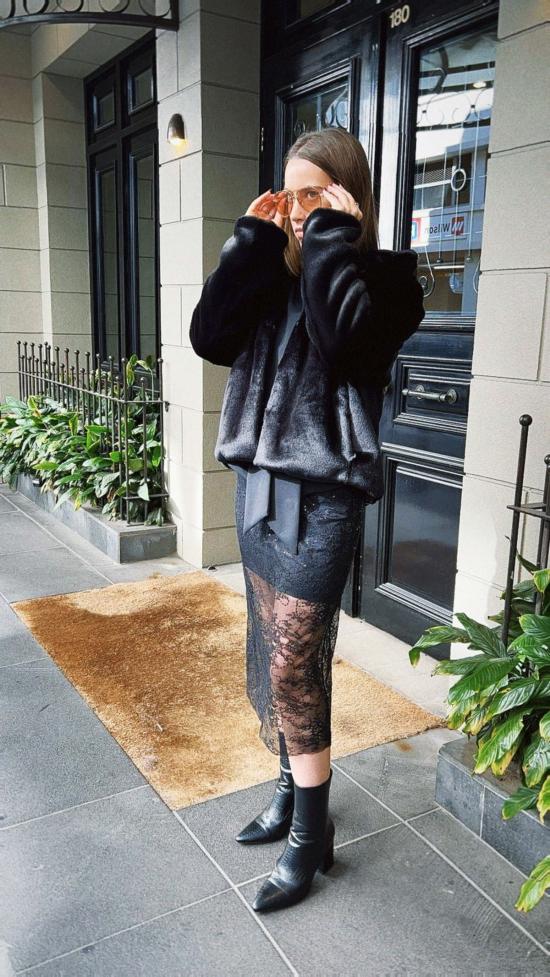  린제이 니콜라스 뉴욕 코트 린지 니콜라스 뉴욕 숏 인조 모피 - LINDSAY NICHOLAS NEW YORK