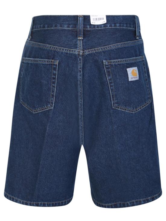  칼하트 데님 팬츠 카하트 랜던 데님 쇼츠 블루 스톤 워시드 - CARHARTT