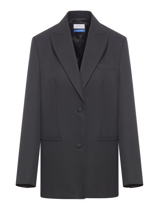  오프화이트 수트 자켓 울 블레이저 블랙