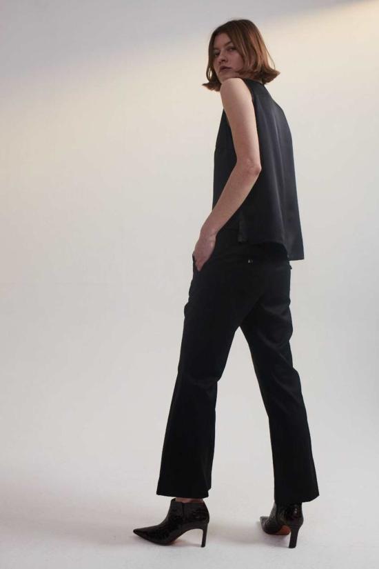  린제이 니콜라스 뉴욕 블라우스 린지 니콜라스 뉴욕 실크 쉘 탑 블랙 - LINDSAY NICHOLAS NEW YORK